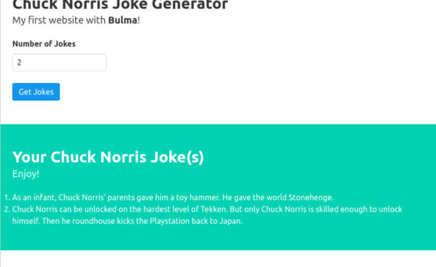 Chuck Norris Joke Generator