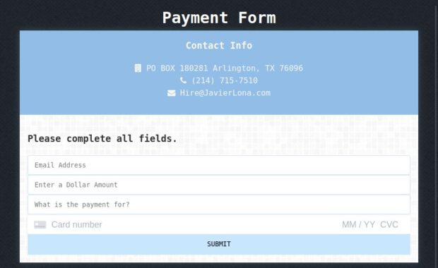 Stripe Online Payment App Demo