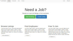 Job Board Homepage